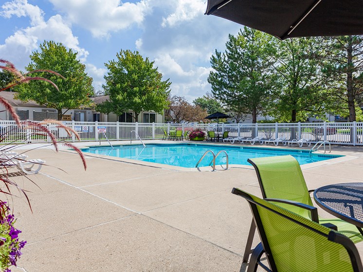 Beautiful Pool at Sterling Lake Apartments in Sterling Heights, MI